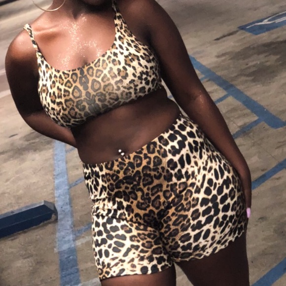Leopard Print Short & Tank Set - Picture 2 of 3